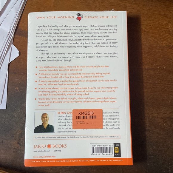 The 5 AM Club book by Robin Sharma - Picture 2 of 5